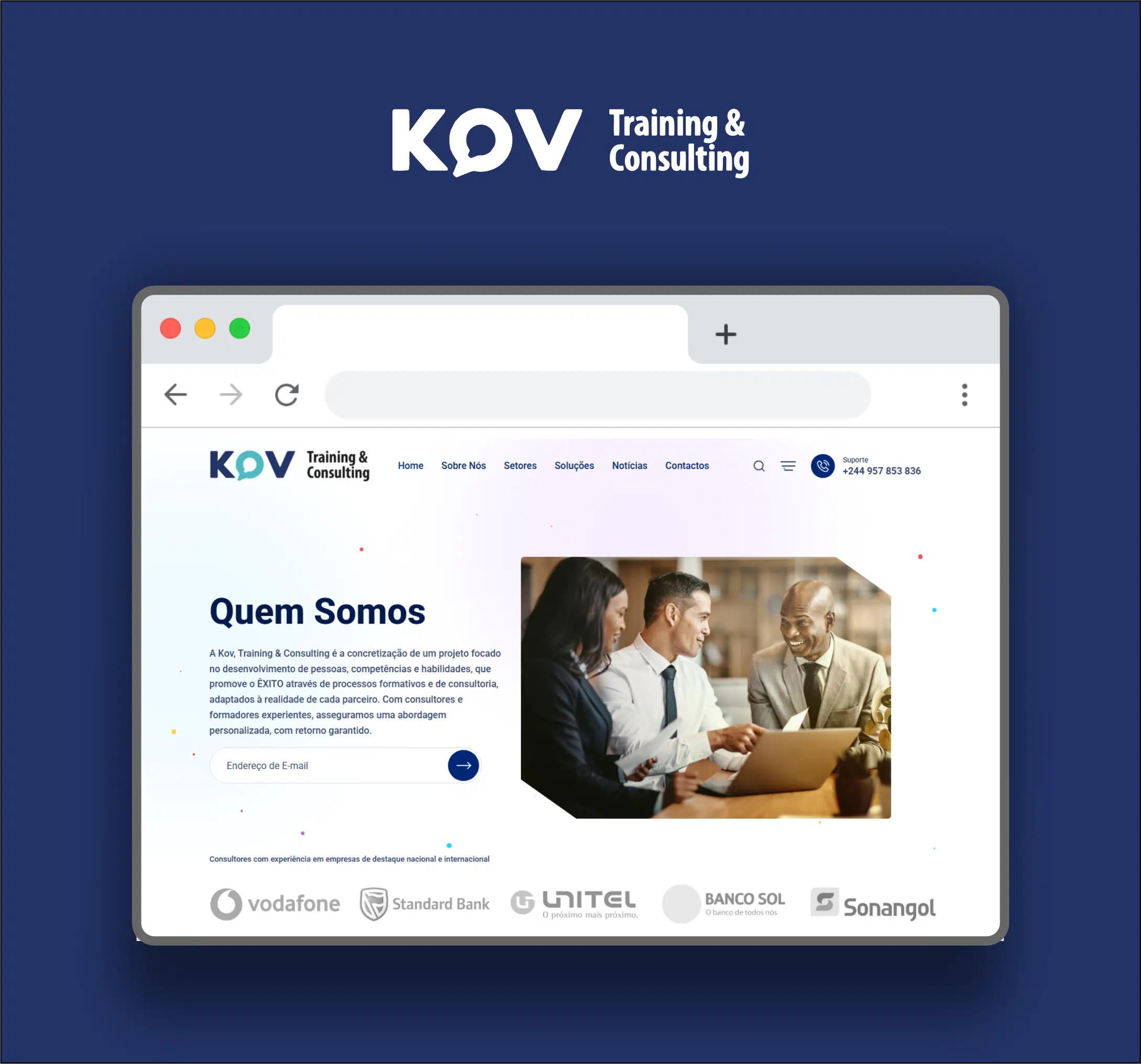 Website Corporativo da KOV